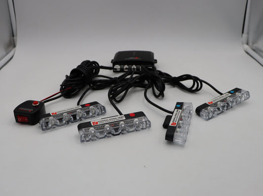 12V/24V 4X4 16 Led Car Strobe Flashing Light Amber