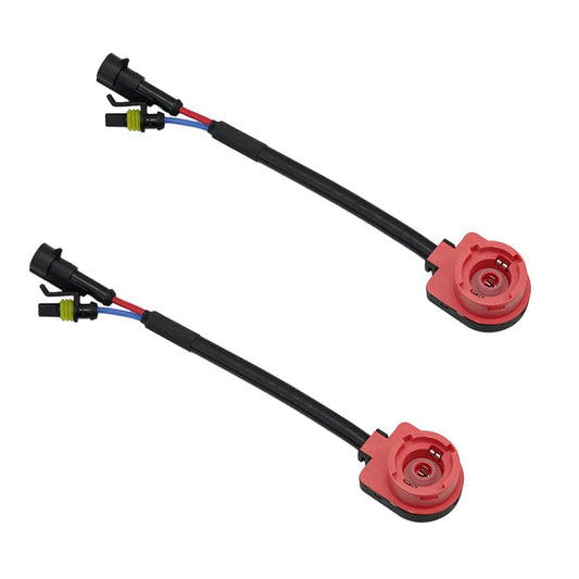 2PCS X D2 D2S D2R D2C HID Xenon Bulb Adapters Wire Harness Connector Cable Socket for Replacement Ballast Application