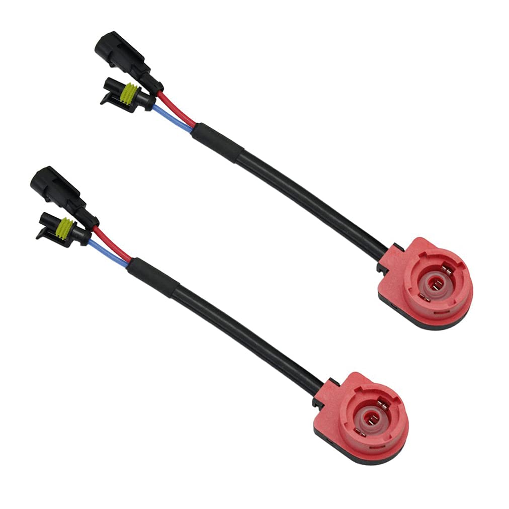 2PCS X D2 D2S D2R D2C HID Xenon Bulb Adapters Wire Harness Connector Cable Socket for Replacement Ballast Application