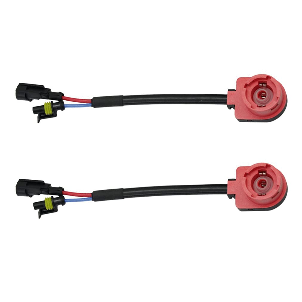 2PCS X D2 D2S D2R D2C HID Xenon Bulb Adapters Wire Harness Connector Cable Socket for Replacement Ballast Application