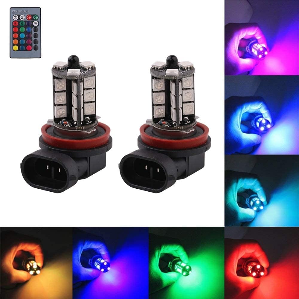 2PCS LED RGB Fog Lights Bulb
