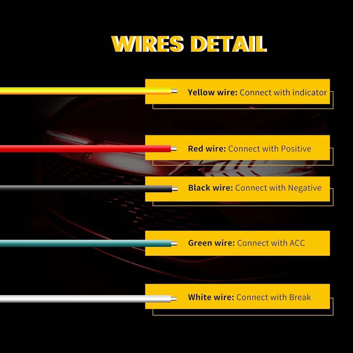 Car LED Brake LED Strip Light,  Universal Red Third Car Brake Light Strip