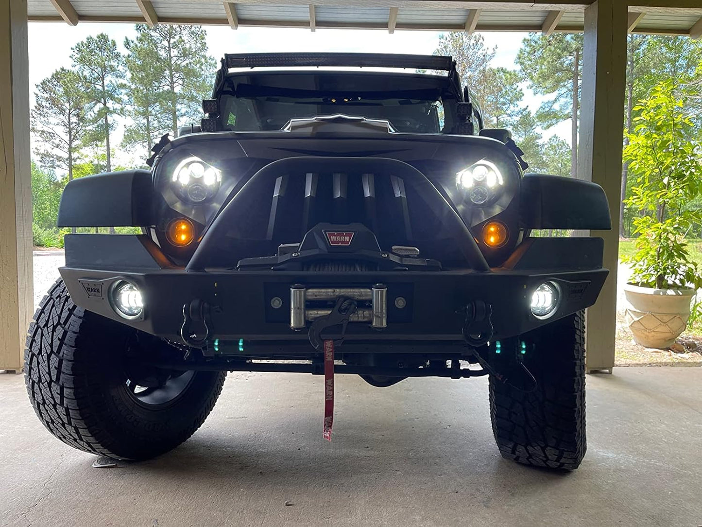 2xPCS 3.5 Inch LED Fog Lights 60W High-Intensity Off-Road Fog Lamp for Driving