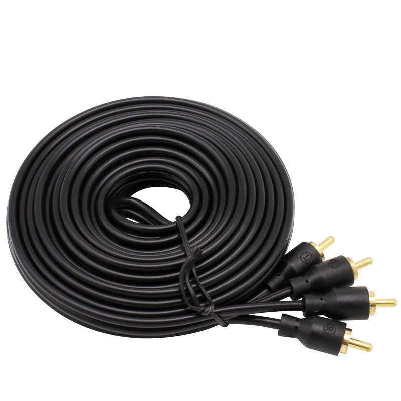 2M/ 5M Car Audio Signal Wire Pure Copper RCA Power Amplifier Audio Signal Cable