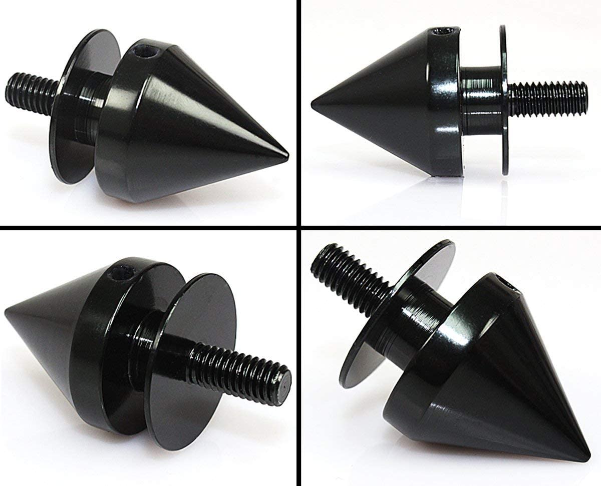 4pcs Spike CNC Aluminum Car Quick Release Fasteners For Front Rear Bumper Trunk Fender Hatch Lids Pad Screws Kit