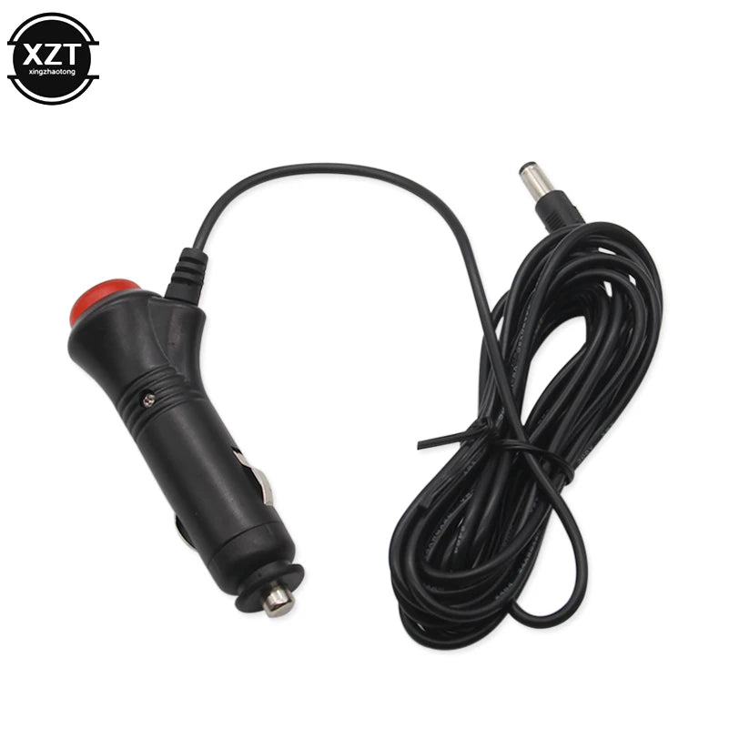12V/24V Car Cigarette Lighter DC Plug Charger Power Cable Universal For Car Camera 45cm Adapter Cord Lead