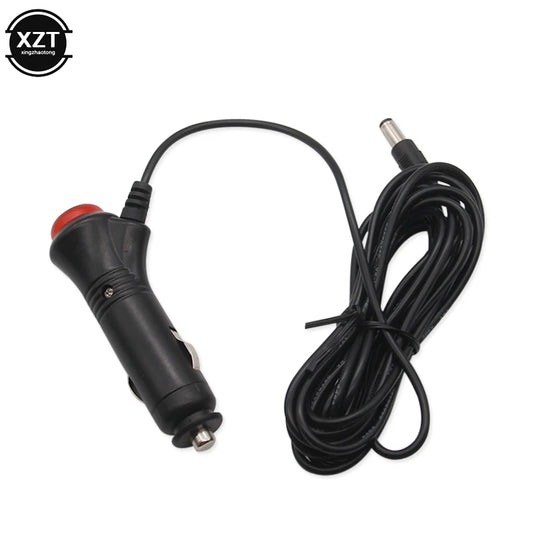 12V/24V Car Cigarette Lighter DC  Plug Charger Power Cable Universal For Car Camera 45cm Adapter Cord Lead