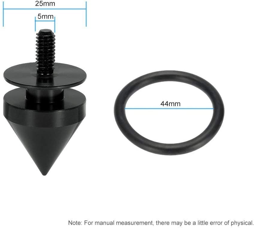4pcs Spike CNC Aluminum Car Quick Release Fasteners For Front Rear Bumper Trunk Fender Hatch Lids Pad Screws Kit