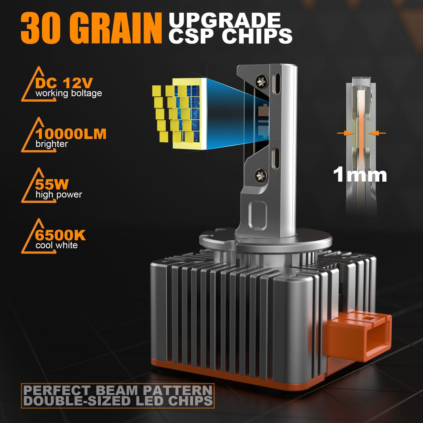 12V LED D1S/ D2S/ D3S/ D4S Car LED Headlight Bulb-35W