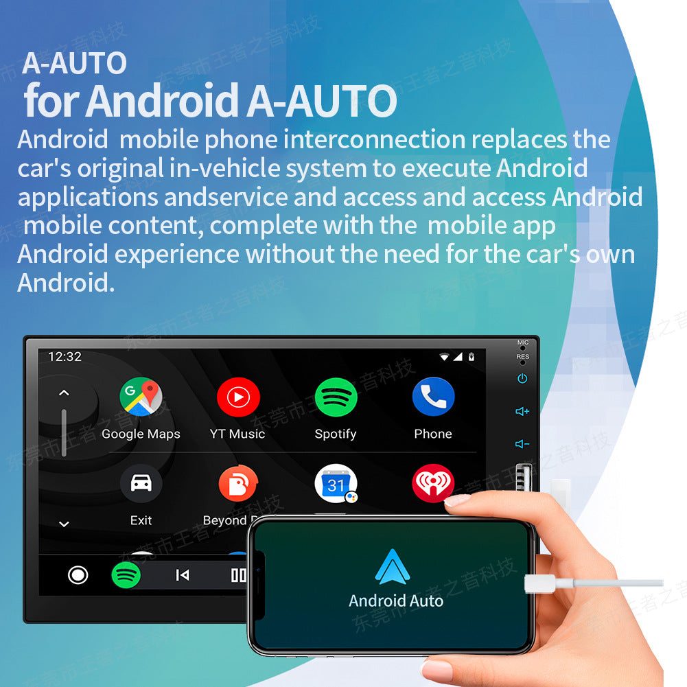 Car MP5 Player 7in supports Android Auto, Carplay, and Mirror Link