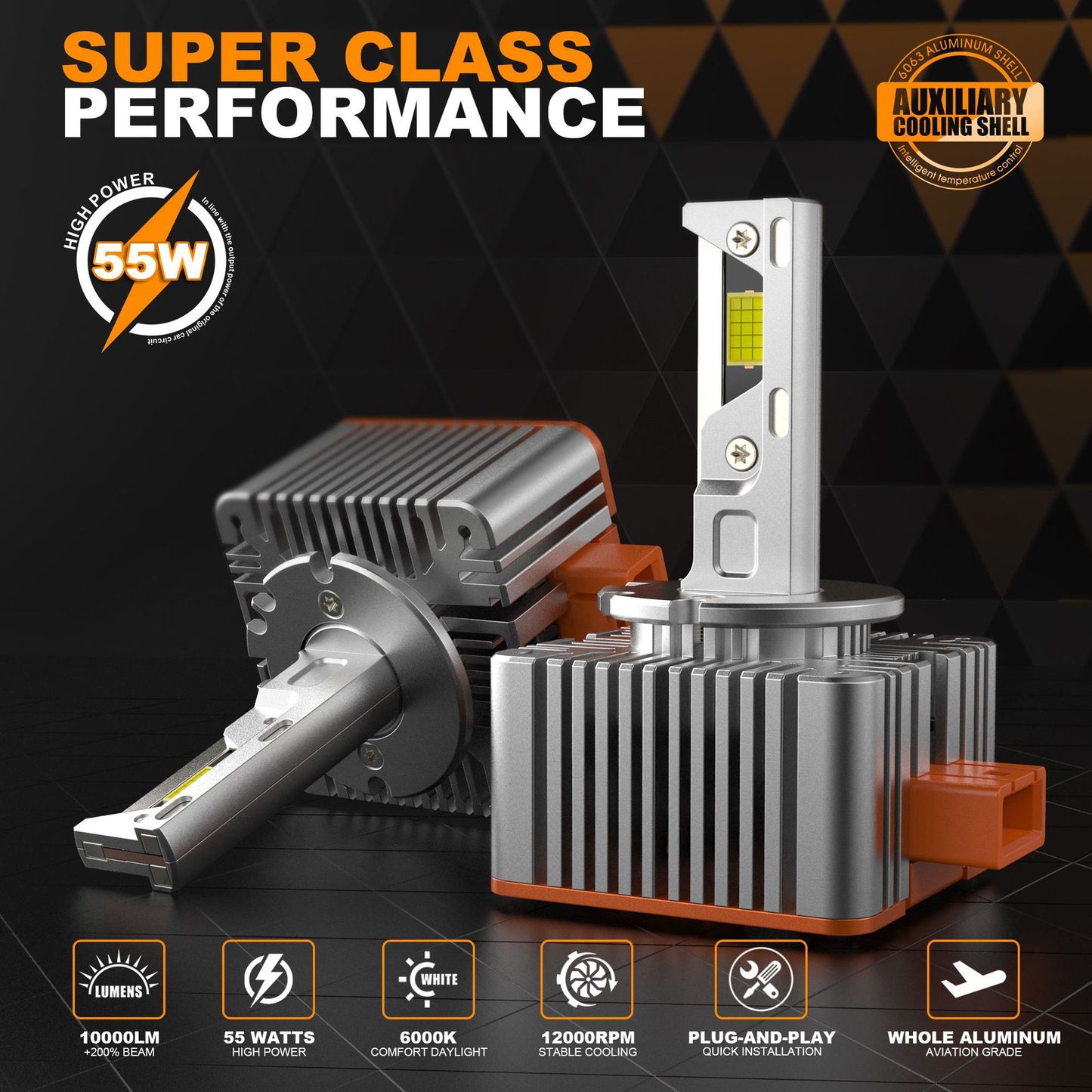 12V LED D1S/ D2S/ D3S/ D4S Car LED Headlight Bulb-35W