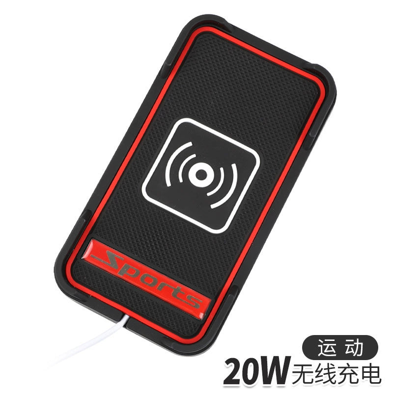 20W Non-slip Silicone Wireless Charger Mat Car Dashboard Holder Stand Fast Charging Stand