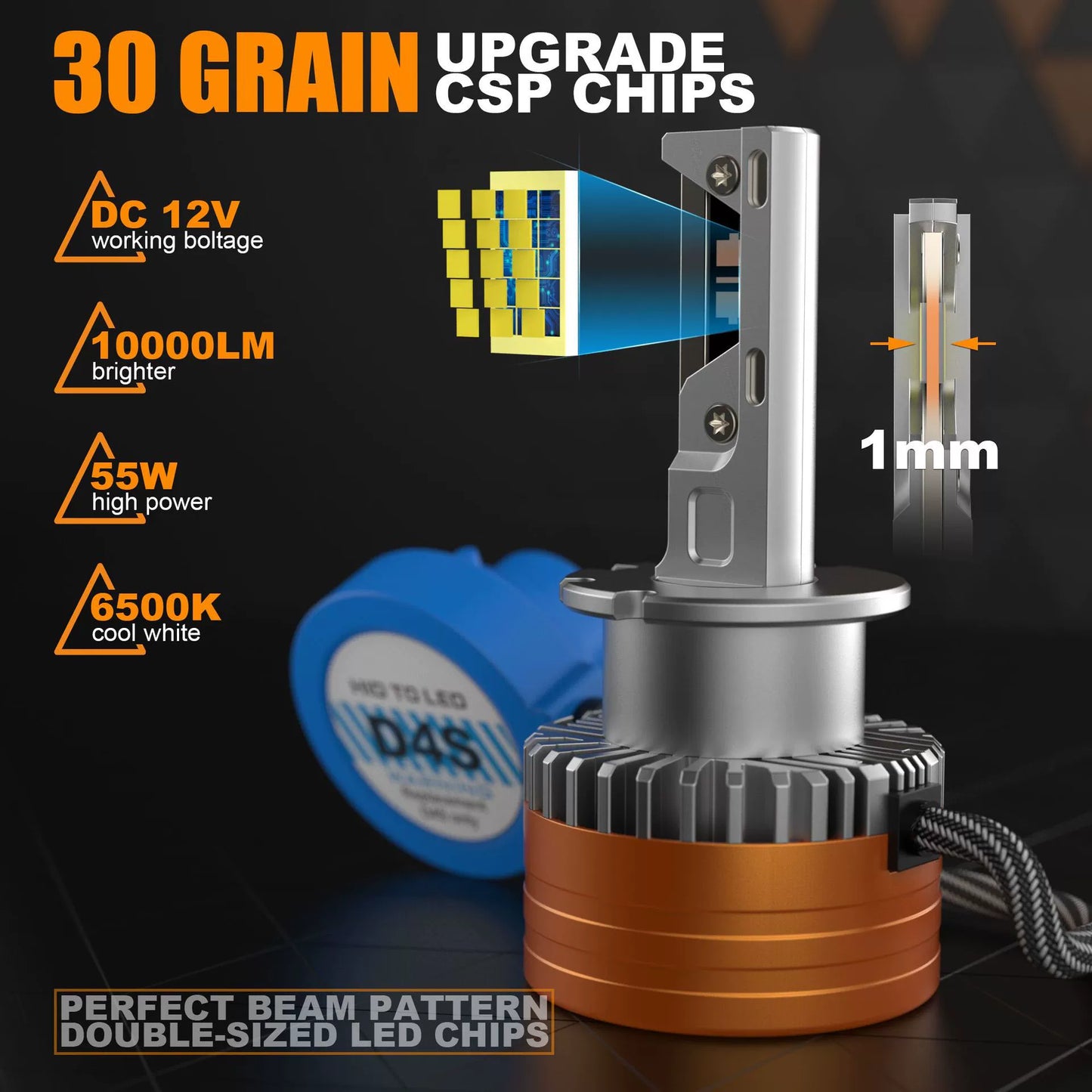 12V LED D1S/ D2S/ D3S/ D4S Car LED Headlight Bulb-35W