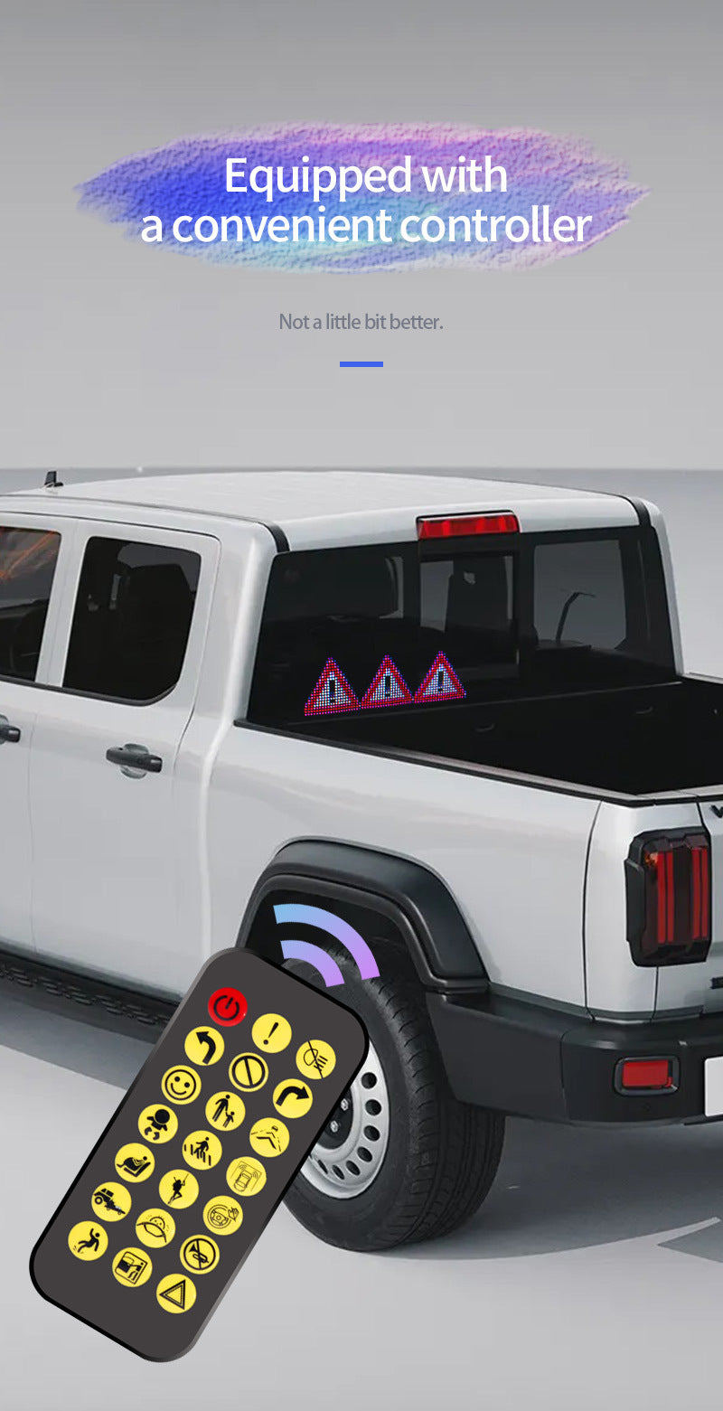 Led Devil Eyes For Truck Led Matrix Panel RGB LED Car Panel DIY Programmable Bluetooth App Control Scrolling Light Decorative