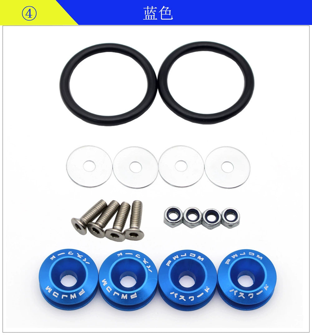 Car Quick Release Bumper Trunk Fender Hatch Lids Fasteners Fixing Screws Kit
