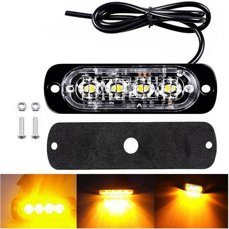12V-24V Off-Road Truck Van Car Urgent Fog Lights Lamp Safety-Urgent Working Fog Red Light Driving Lamp Led Boat Light