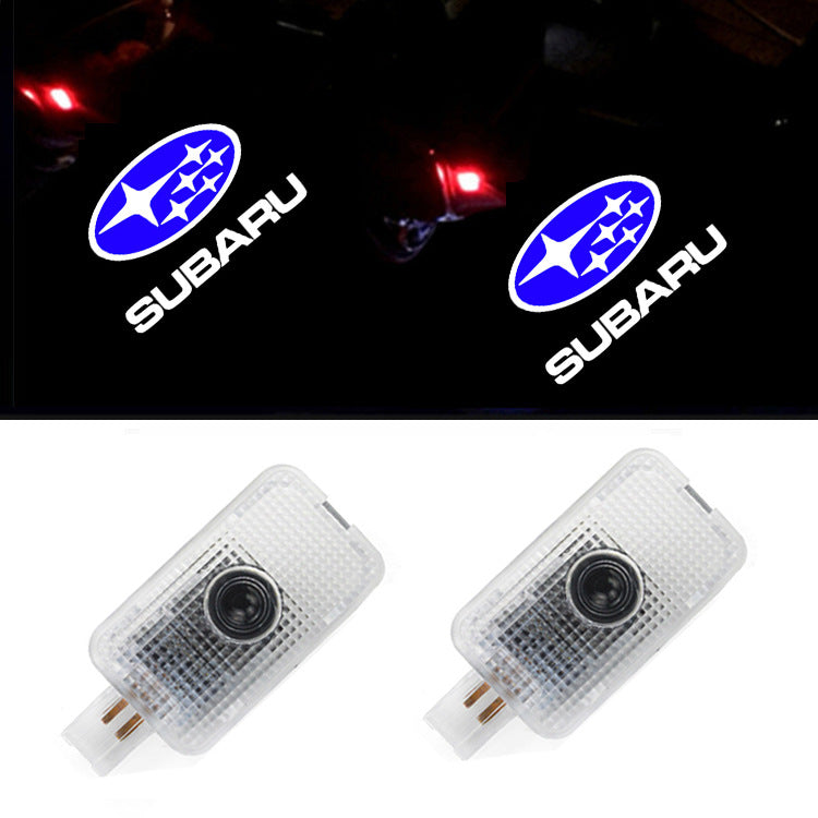 2x Logo Ghost Shadow Projector Courtesy Laser LED Light for Subaru