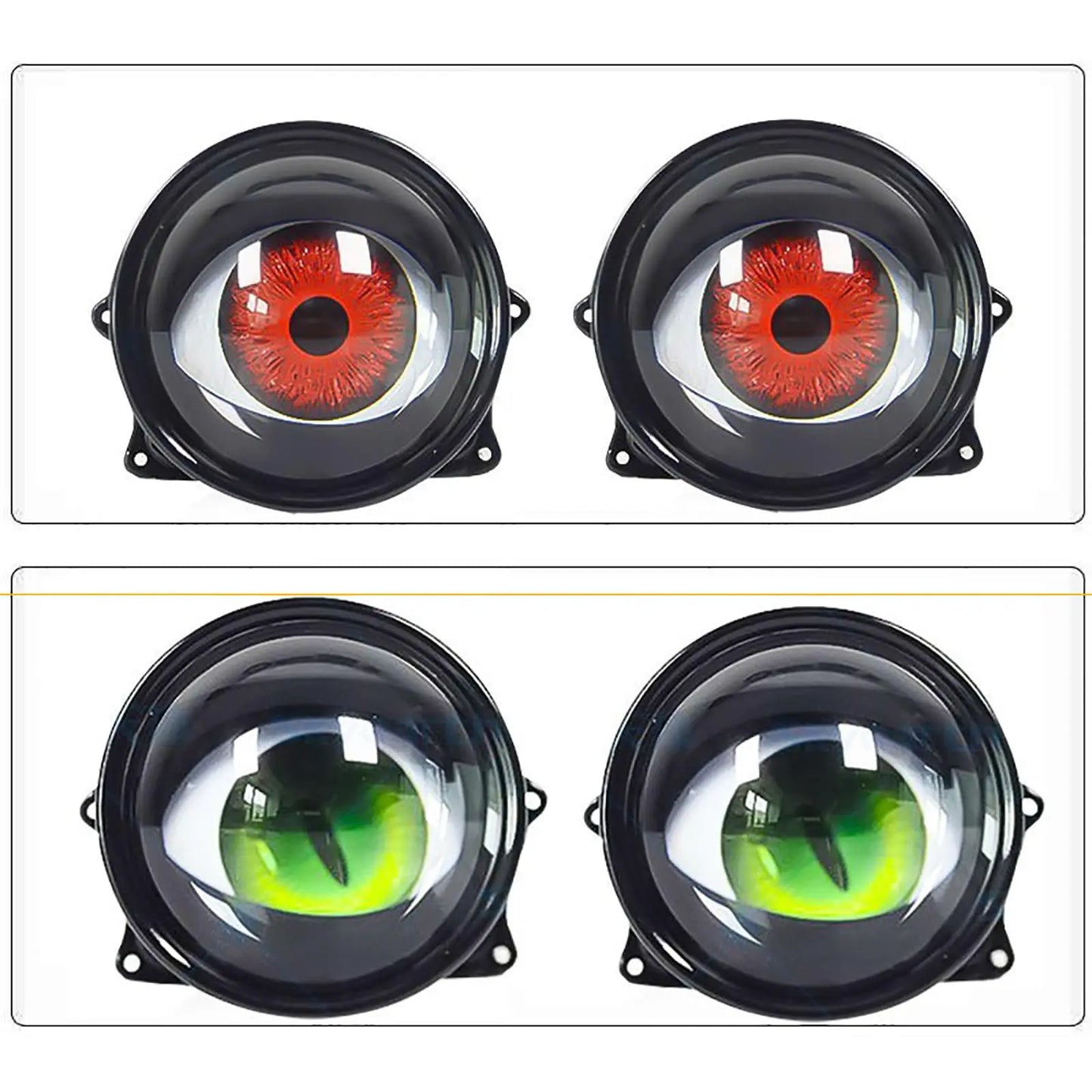 Car Devil Eye LED Headlight 6 Low Light Modes Control The Atmosphere In The Car Universal Motorcycle Lens Headlight