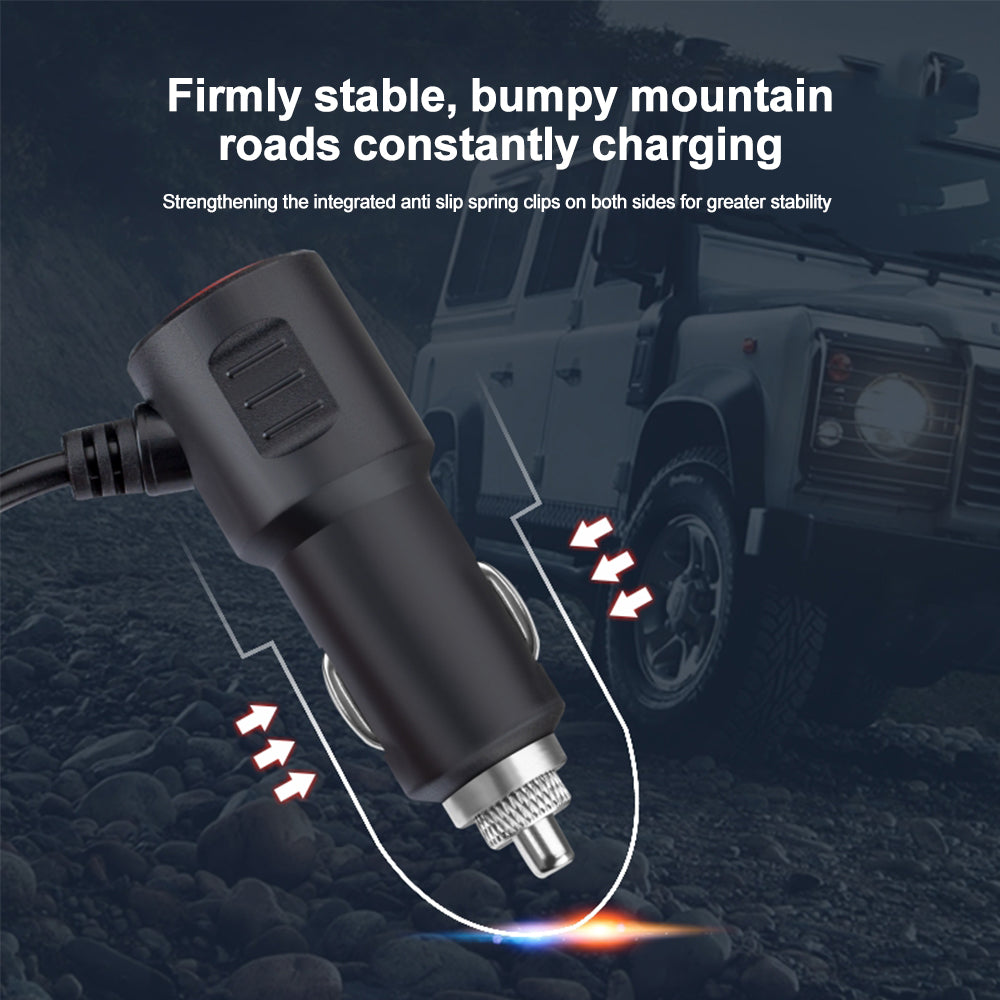 120W 3 in 1 USB Type C Car Charger Car Cigarette Lighter Splitter with Atmosphere Lamp 12V 24V Fast Chargin Phone Power Adapter