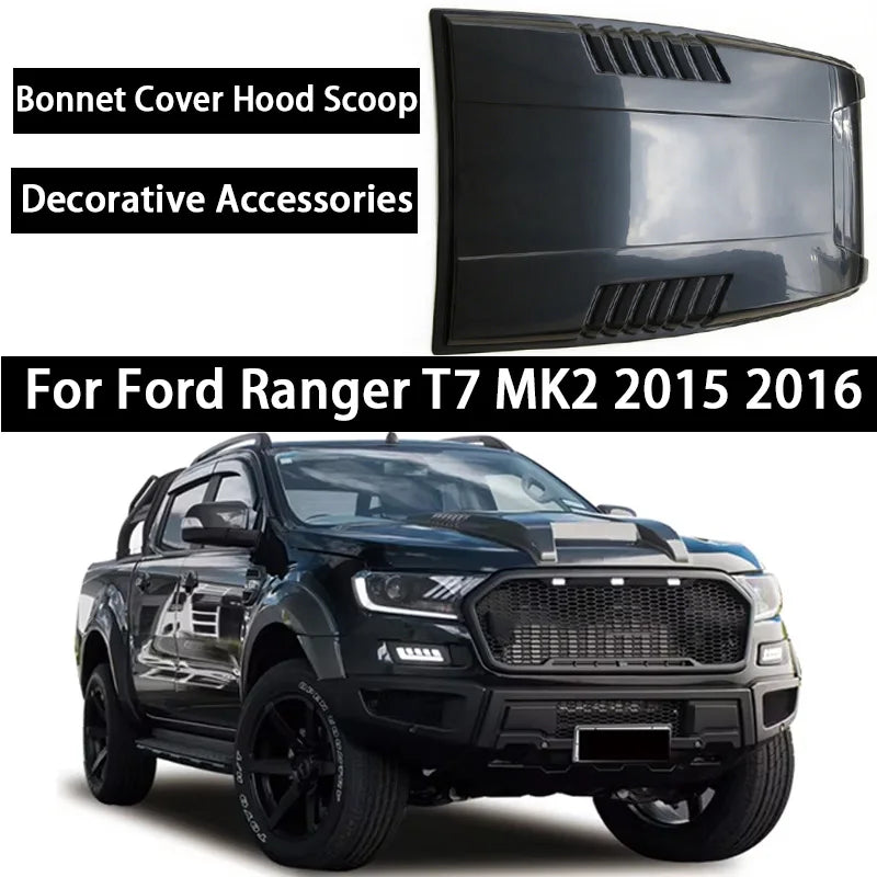 Car Hood Decorative Cover Plate for Ford Ranger 2015–2021