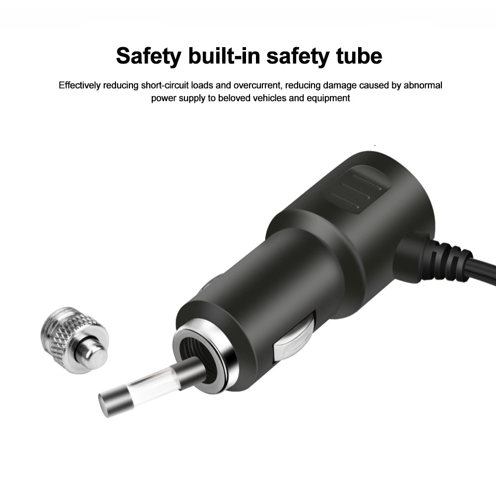 120W 3 in 1 USB Type C Car Charger Car Cigarette Lighter Splitter with Atmosphere Lamp 12V 24V Fast Chargin Phone Power Adapter