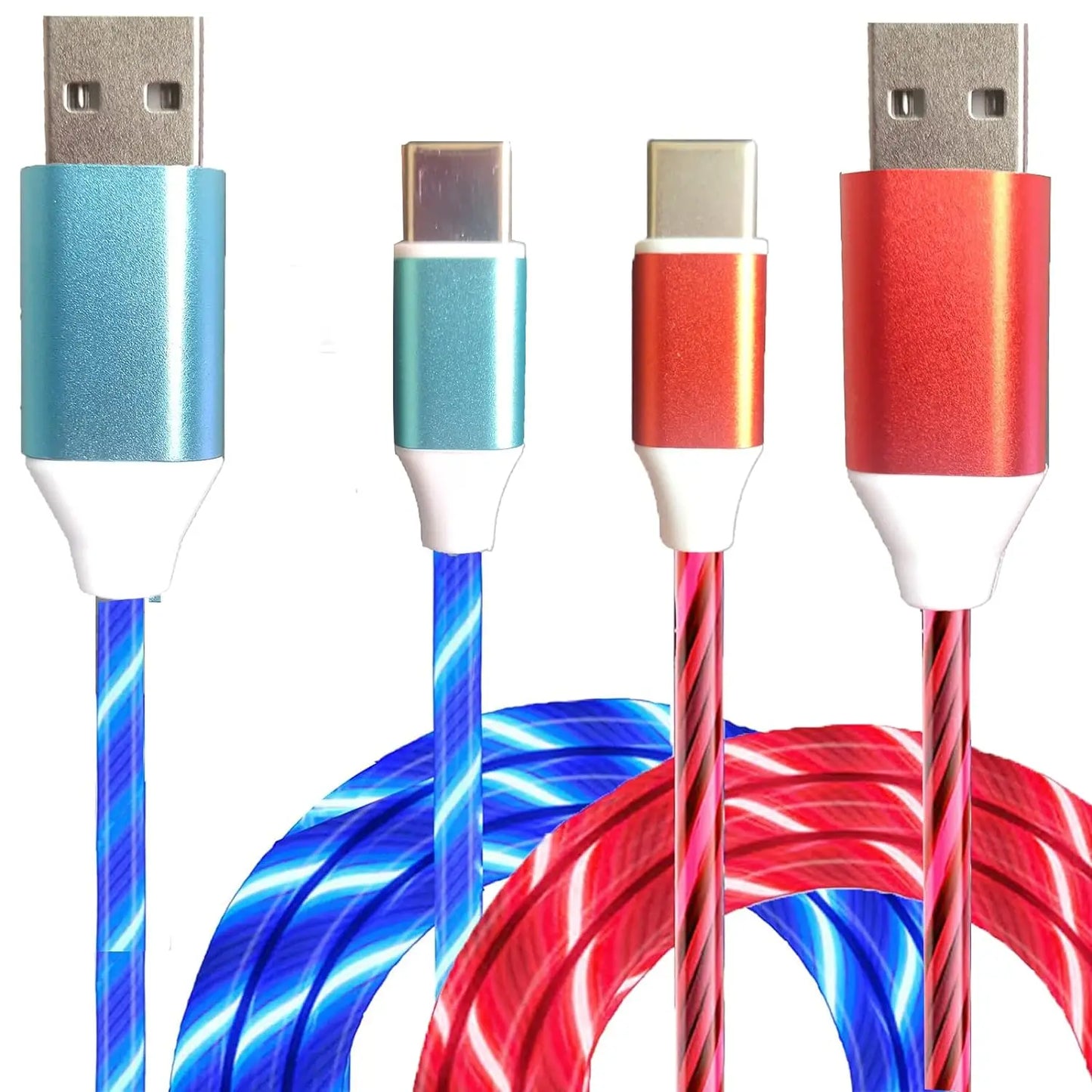 3A Micro USB Glowing LED Light Charger USB Cable For Samsung Galaxy S7 S6 Xiaomi 3 Huawei Android & Apple Phone Charger USB Cord