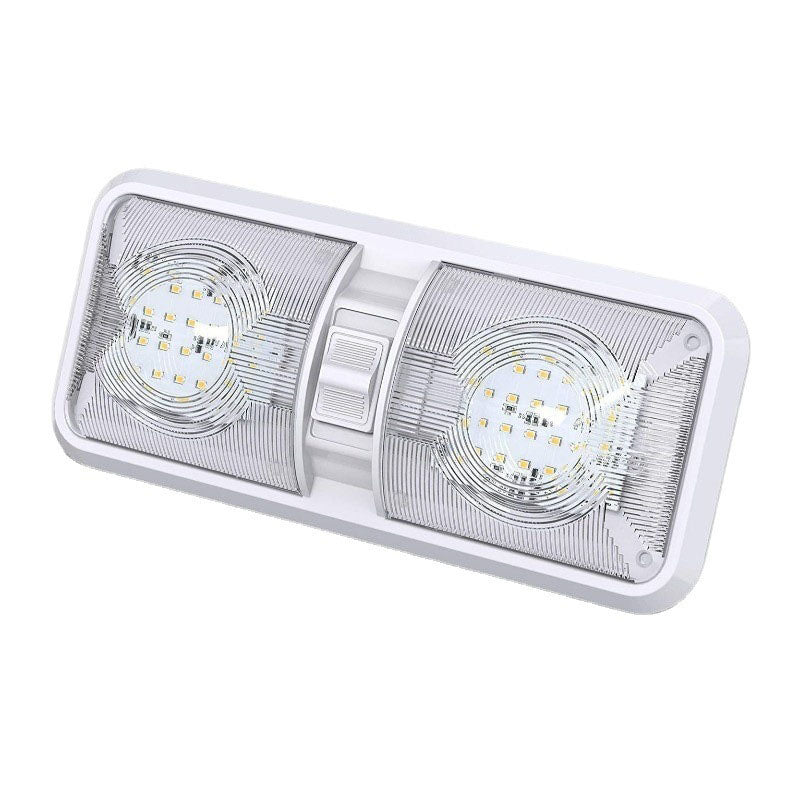 12-24V 48Led Rv Light with Lampshade Ruck Camper Boat Indoor Stepless Dimmable Adjustable Automobile Lamp Lighting Spare Parts