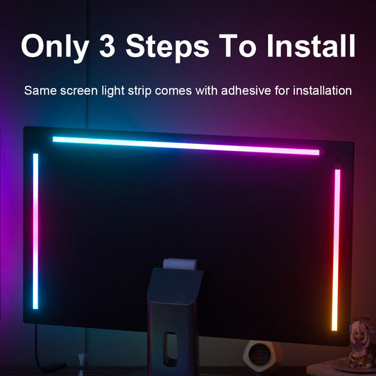 Screen Music Game Sync Gaming Amosphere Ambient Smart TV Monitor LED Strip Backlight Light For Computer Screen