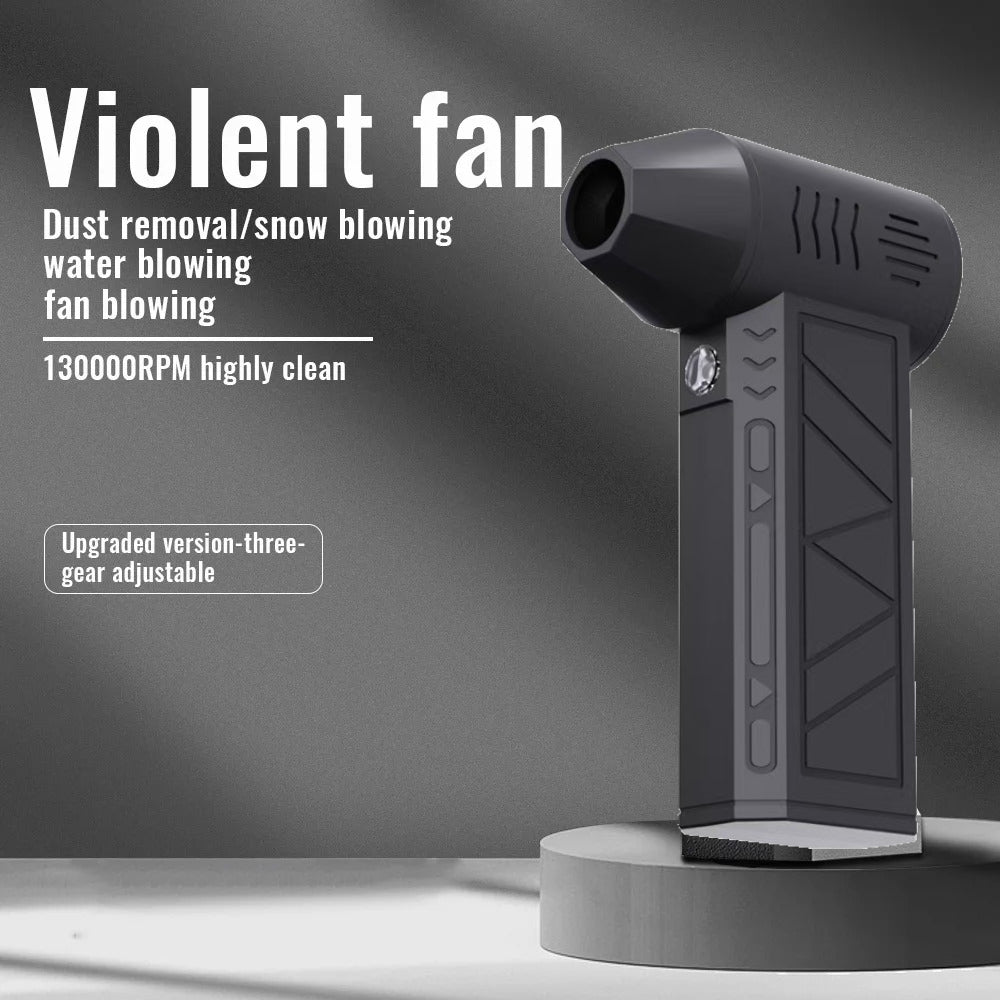 130000RPM Variable Speed Turbofan Air Duster Brushless Motor Handheld Portable Charging Home Car Cleaning Tool