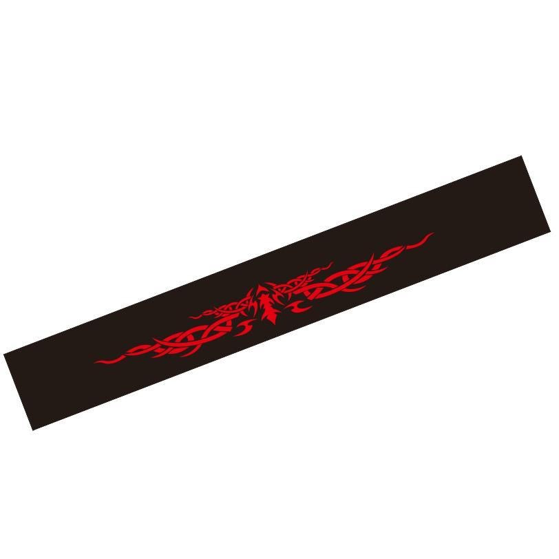 Car Front/Rear Sun Strip Visor Vinyl Decal Windshield Cast Film 3D Sticker-Fire