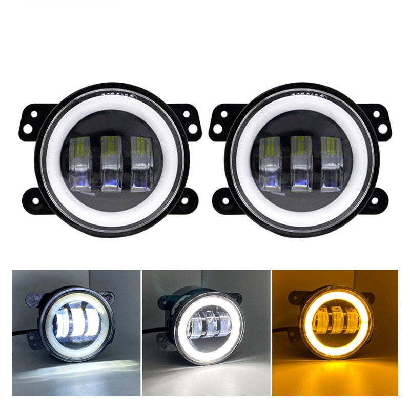 2xPCS 4 Inch LED Fog Lights 60W High-Intensity Off-Road Fog Lamp for Driving