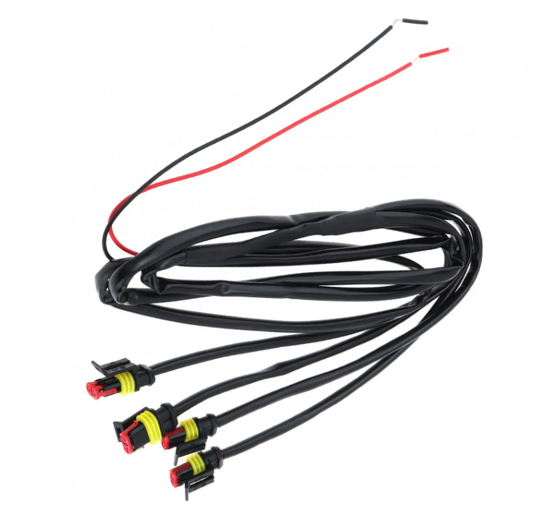 4pcs Car Grill Led Lights 12V Amber Shell with Amber Light Grill Lamp  with Harness Wire