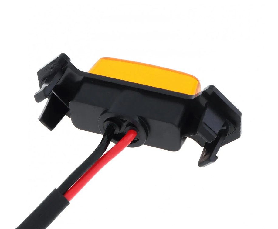 4pcs Car Grill Led Lights 12V Amber Shell with Amber Light Grill Lamp  with Harness Wire