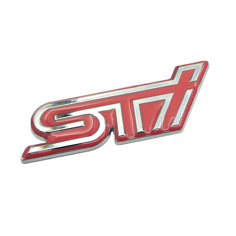 3D Metal Car Sticker Styling STI Front Grille Sticker Car Head Grill