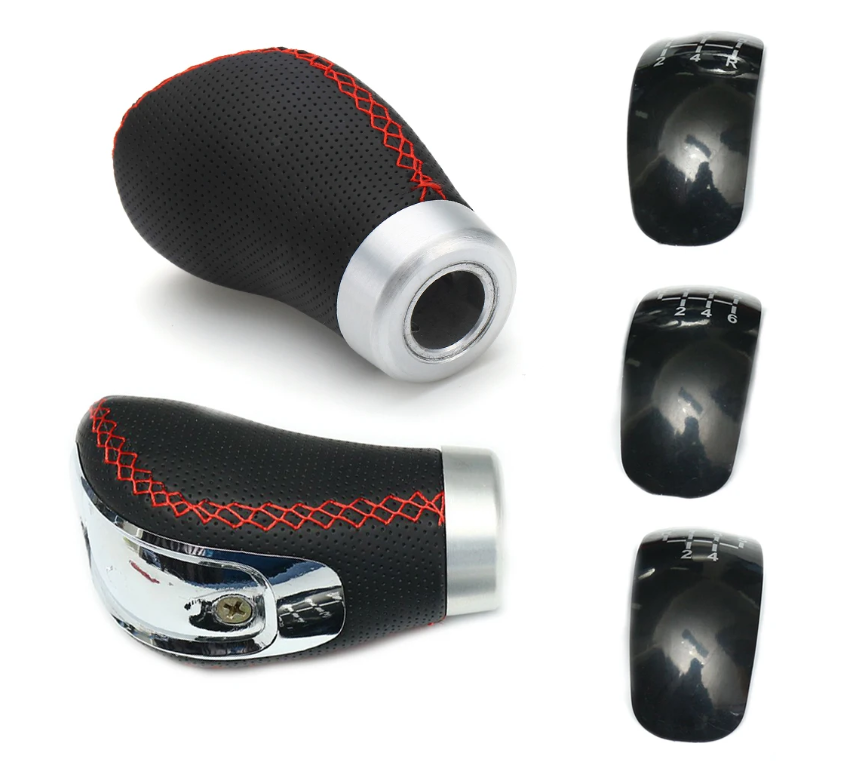 New 5 Speed/ 6 Speed PU Leather Car Gear Shift Knob Handle Stick
