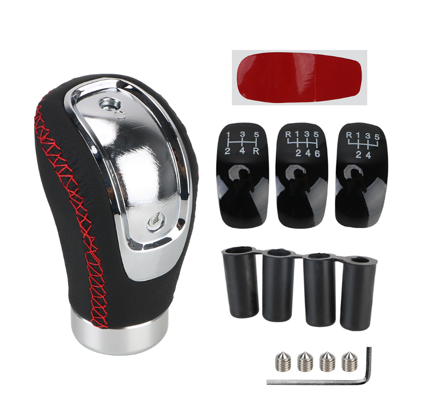 New 5 Speed/ 6 Speed PU Leather Car Gear Shift Knob Handle Stick