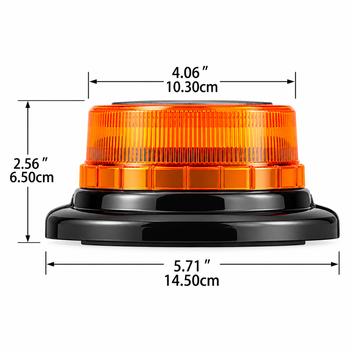 Solar-Powered Magnetic LED Warning Light – Car Roof Emergency Strobe Light