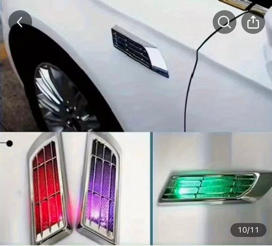 2pc Solar Powered LED car Vent Lights