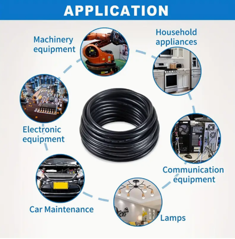 6M-22AWG PVC Electrical Wire, 5-Core Cable