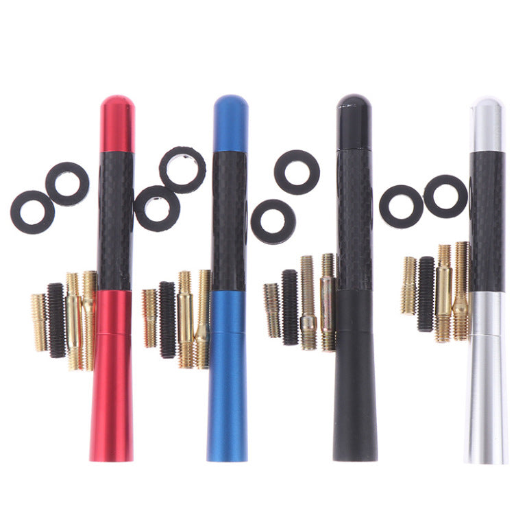 Universal Car Antenna Mast Carbon Fiber Vehicle Replacement Short Antenna