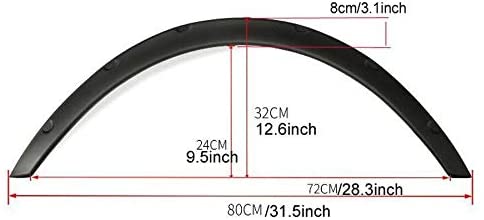 4Pcs 31“/800mm Universal Flexible Car Fender Flares