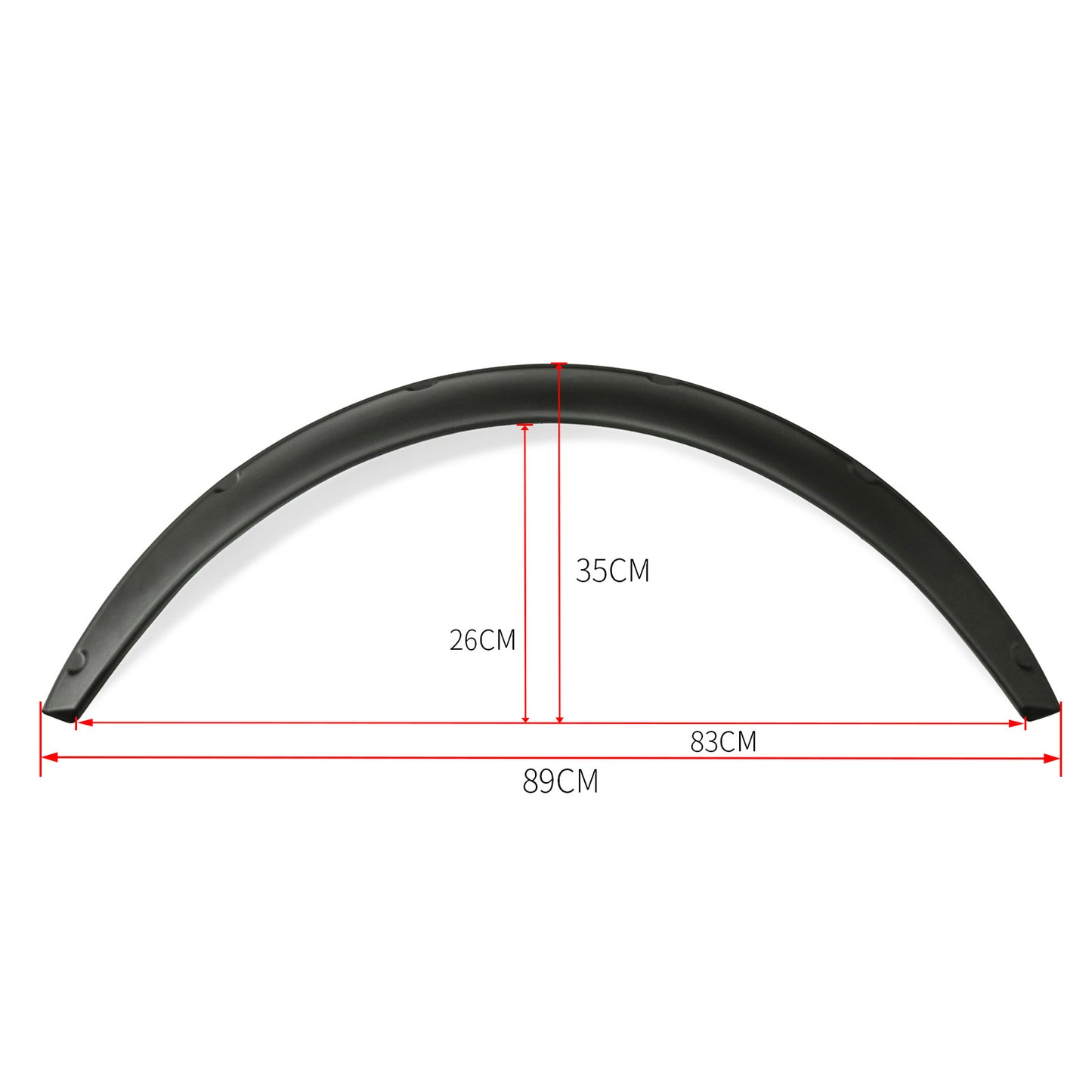 4Pcs 890mm Universal Flexible Car Fender Flares