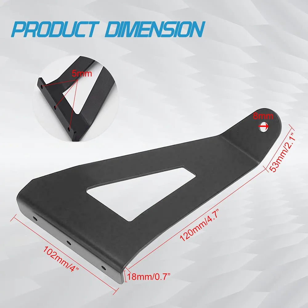 52Inch Curved LED Light Bar Mounting Bracket 52’’ Upper Roof Windshield Mount Bracket