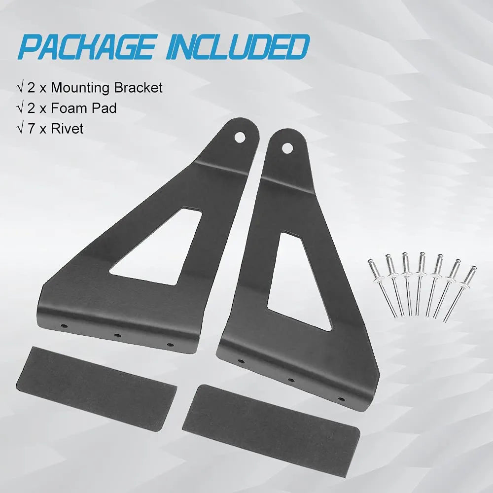 52Inch Curved LED Light Bar Mounting Bracket 52’’ Upper Roof Windshield Mount Bracket