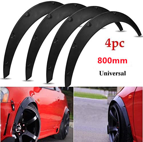 4Pcs 31“/800mm Universal Flexible Car Fender Flares