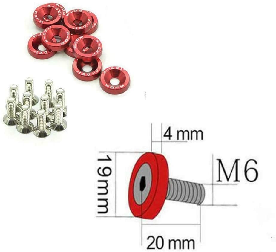 Aluminum Fender Washer Engine Bay Dress Up Kit- M6 Bolts