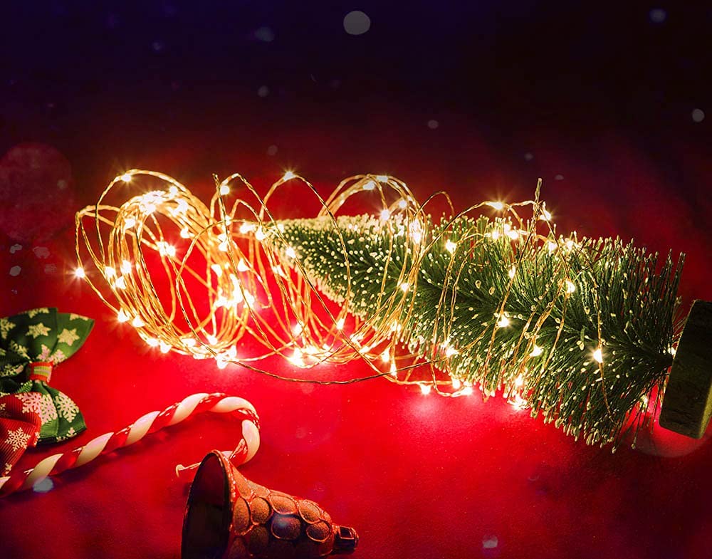 5M 50Leds USB Powered SEED LIGHTS Copper Wire String Lights Fairy String Lights -Silver Wire