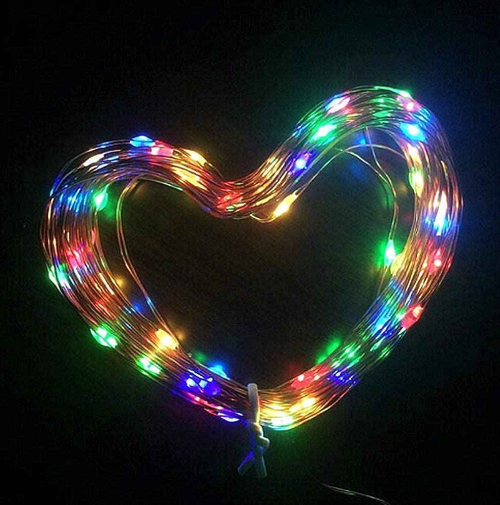 5M 50Leds USB Powered SEED LIGHTS Copper Wire String Lights Fairy String Lights -Silver Wire