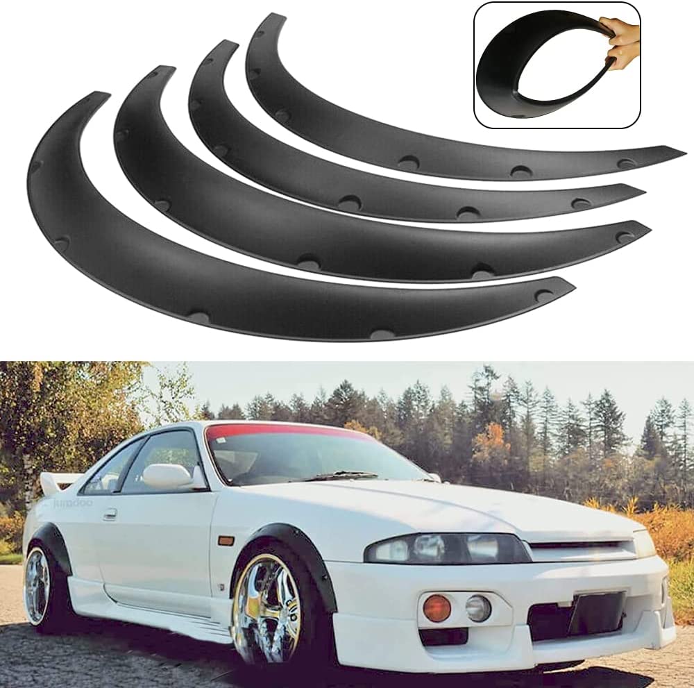 4Pcs 890mm Universal Flexible Car Fender Flares