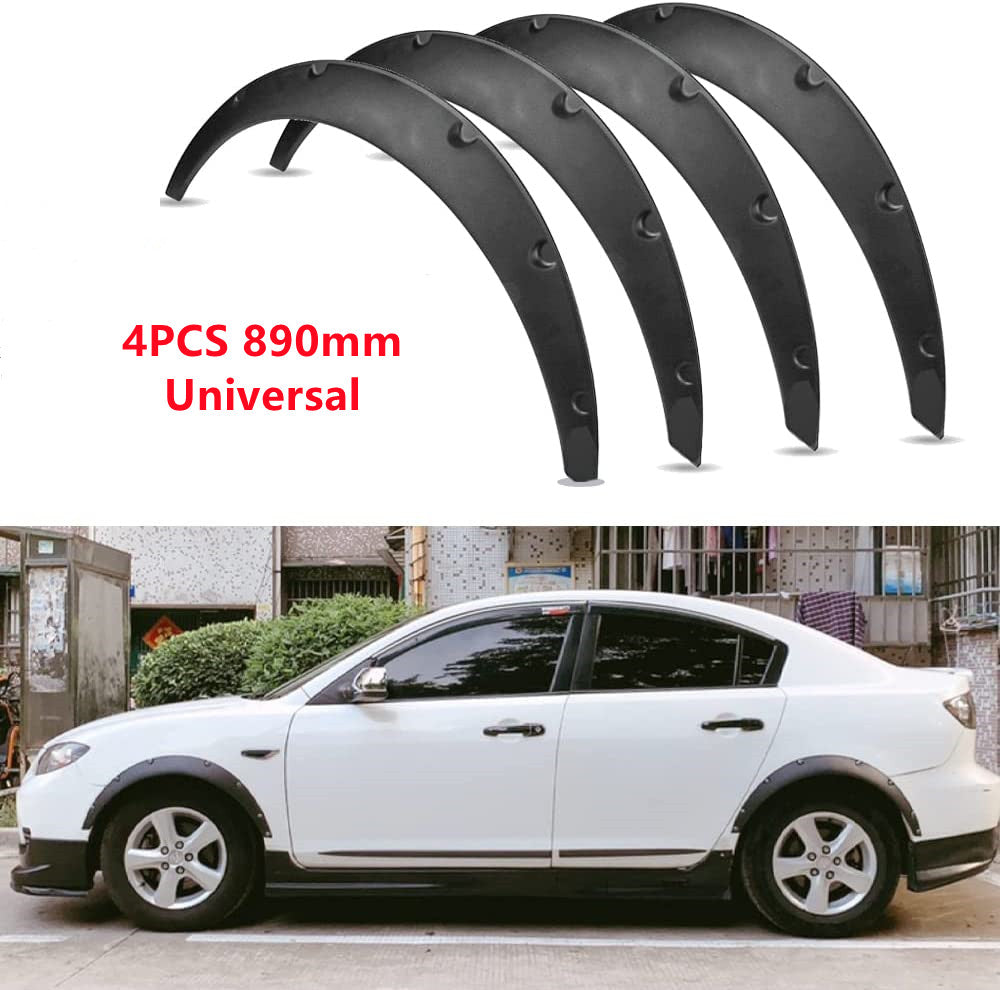 4Pcs 890mm Universal Flexible Car Fender Flares